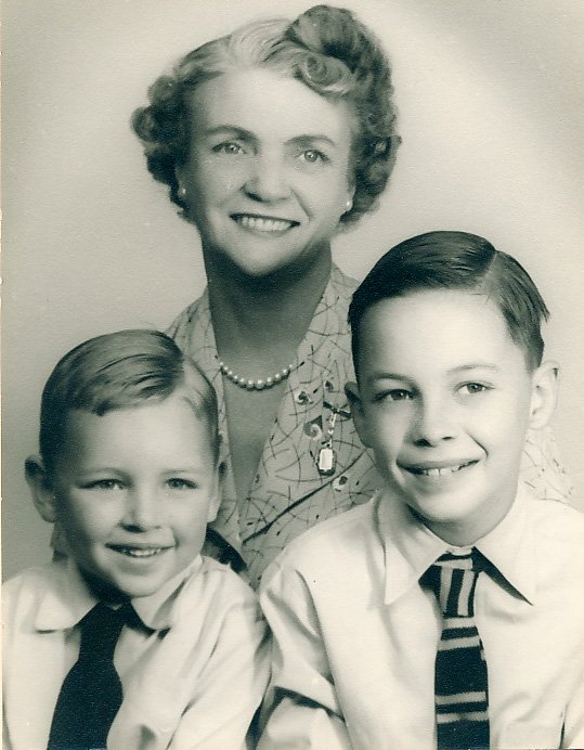 Flora Macleod and grandsons.