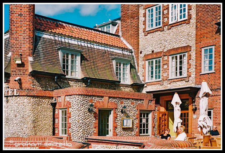The hotel at Blakeney - a poem in Norfolk stone