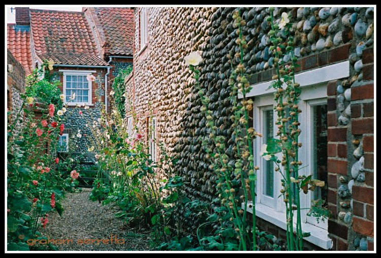 Norfolk stone cottage rose garden
