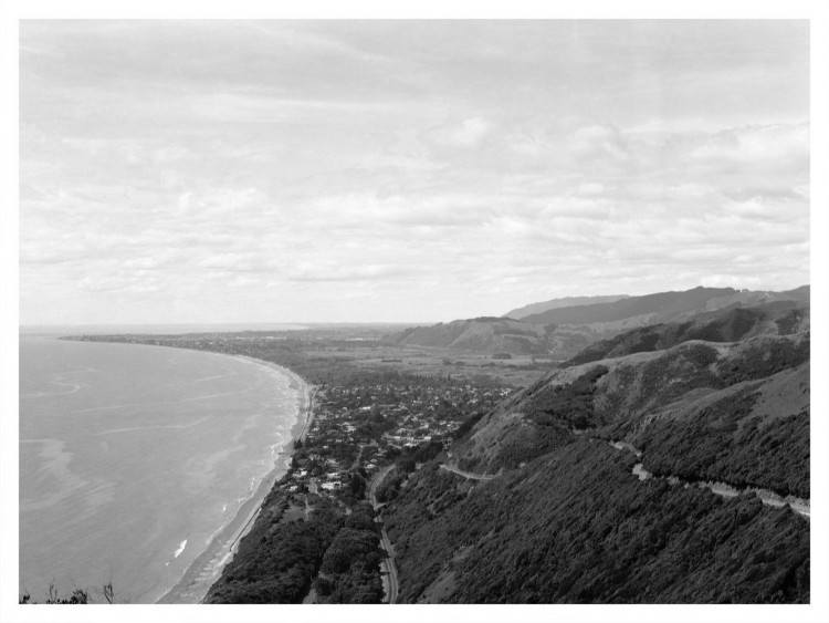 Kapiti Coast from Paekakariki Hill Road (Fomapan 100)