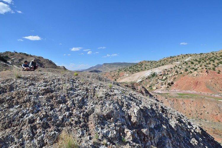 Overlooking the canyon